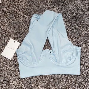 Shein Sage Bustier Top